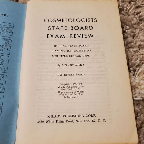 1961 Vintage Cosmetology State Board Exam Review Multiple Choice Book - Picture 5 of 9